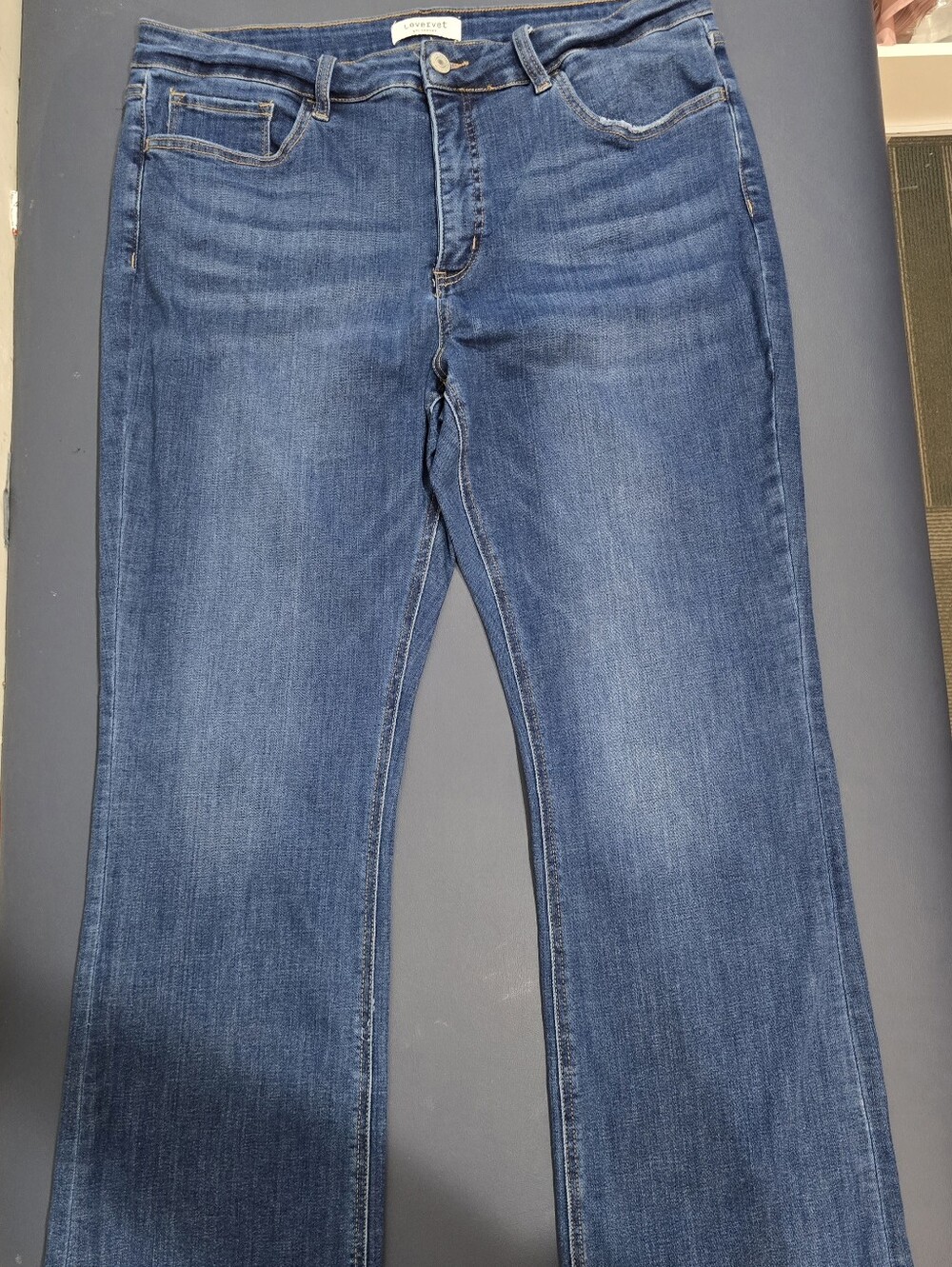 Lovervet by Vervet 20W Tummy Control Mid Rise Bootcut Jeans LV1064-P